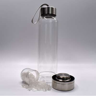 good quality hot sale crystal infused water bottle for  drinking / good for health crystal infused water bottle