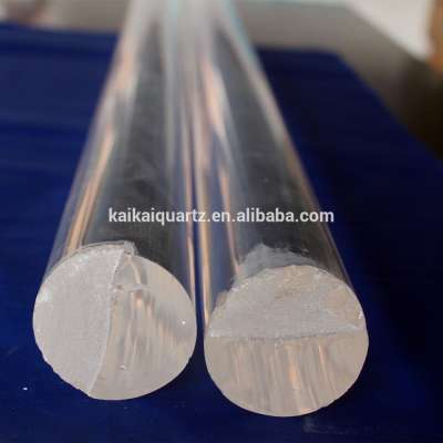 Top quality hot sale clear quartz rod with diameter up to 50mm