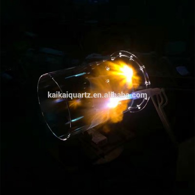 large diameter fire blowing glass tube quartz glass material